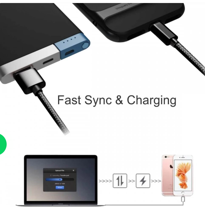 Portronics Konnect Pro Type-C Cable for Charging and Data Transfer (POR-793)
