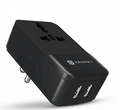 Portronics Adapto III Dual USB Adapter with 1 AC Power Socket 3.4Amp Total Output for Smartphones (POR-1362)