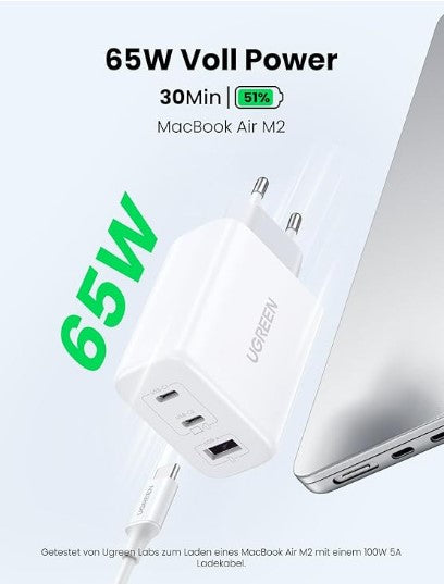 UGREEN USB C Charger 65W PD Power