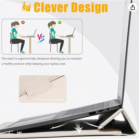 HYZUO 13 Inch Laptop Case with Stand Function