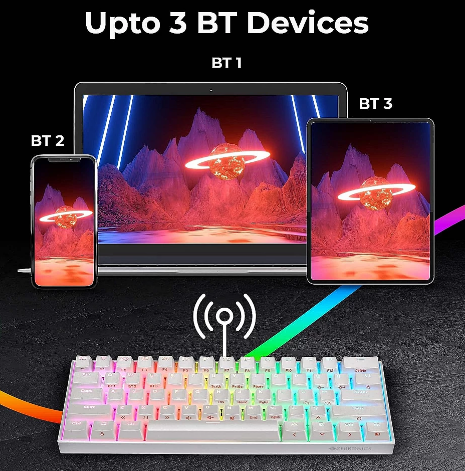 Zebronics Zeb-Max Ninja Wireless RGB Mechanical Keyboard