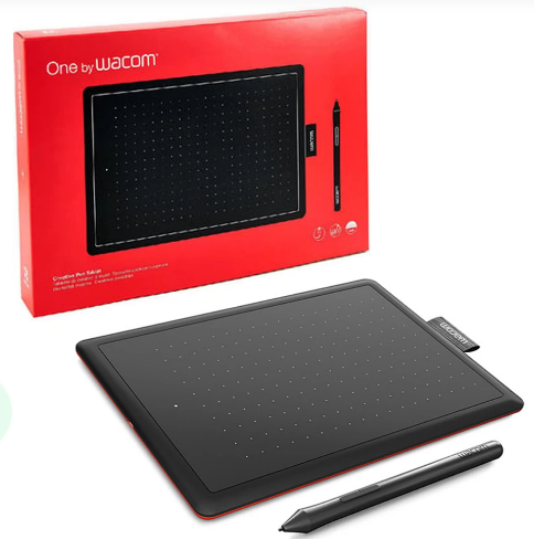 One By Wacom Medium CTL-672/K0-CX 8.5 x 5.3 inch Graphic Pen Tablet for Creators (Connectivity - USB)
