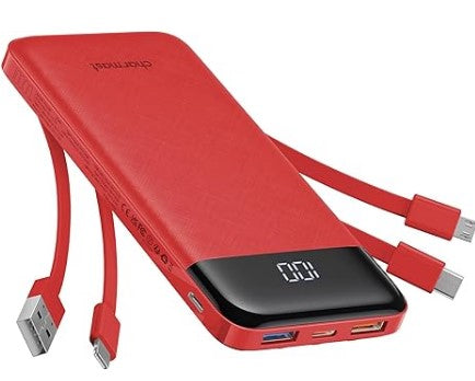 Charmast Portable Charger with Built in Cables