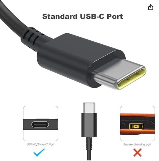 65W Laptop Charging Cable USB C