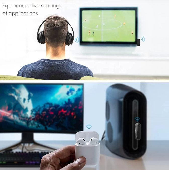 Portronics Auto 16 Bluetooth 5.1 Smart Audio Connector for TV/Desktop with Type-C Charging (POR-1316)