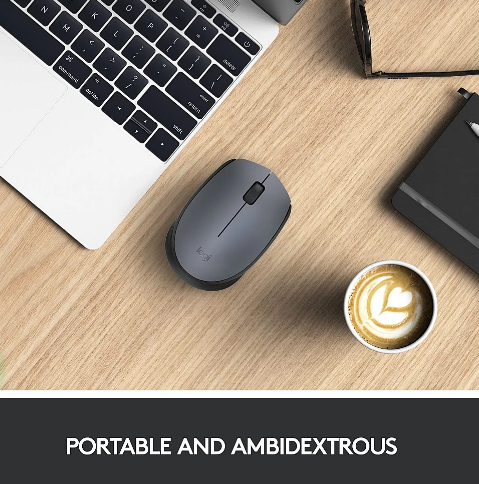 Logitech M170 Wireless Mouse - Grey
